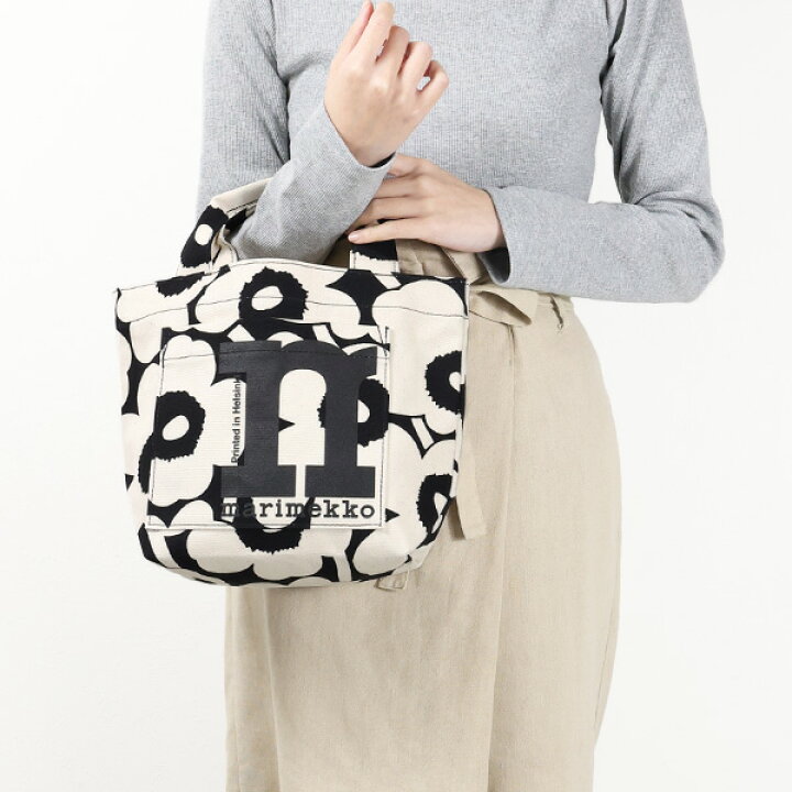 楽天市場】marimekko マリメッコ Mono Mini Tote Unikko 908 COTT BLK 
