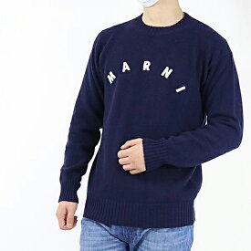 MARNI マルニ ROUNDNECK SWEATER GCMG0241Q0 UFZ766 00B99 ニット カシミヤ ウール クルーネック 長袖 キレカジ メンズ