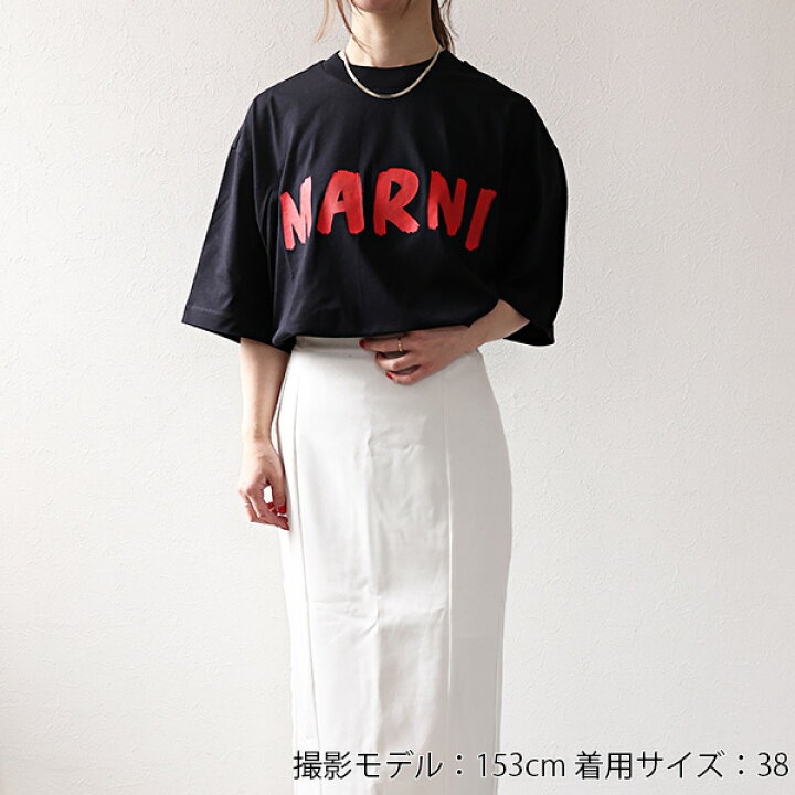 楽天市場】MARNI マルニ Oversized Logo T-Shirt Tシャツ 半袖 クルー 