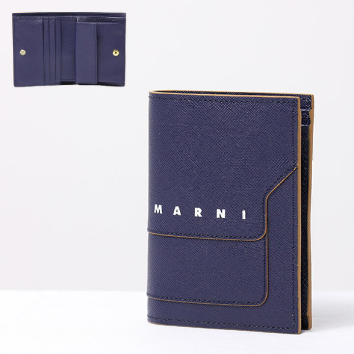 楽天市場】MARNI マルニ BI-FOLD WALLET 二つ折り財布 折りたたみ財布 