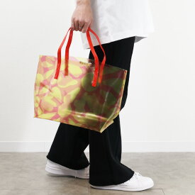 【3月31迄！タイムセール価格！】MARNI マルニ Tote Bag M00628 ハンドバッグ ロゴ ビニールバッグ プールバッグ キッズ レディース 大人も可 M00PW