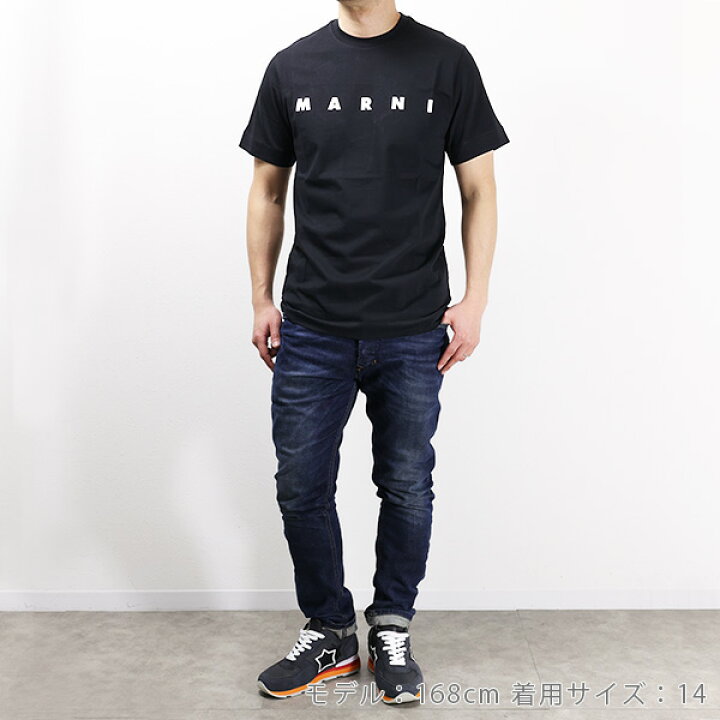 楽天市場】MARNI マルニ LOGO T-SHIRT Tシャツ 半袖 クルーネック ロゴ  