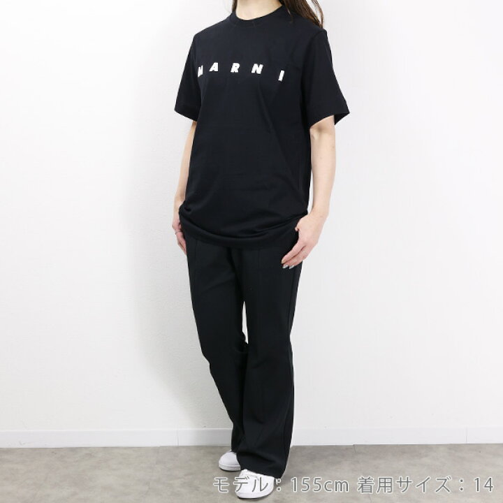楽天市場】MARNI マルニ LOGO T-SHIRT Tシャツ 半袖 クルーネック ロゴ  
