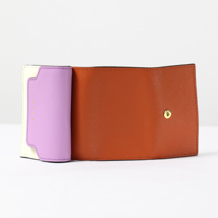 楽天市場】【LaGアウトレット】MARNI マルニ Tri-Fold Wallet 三つ折り  