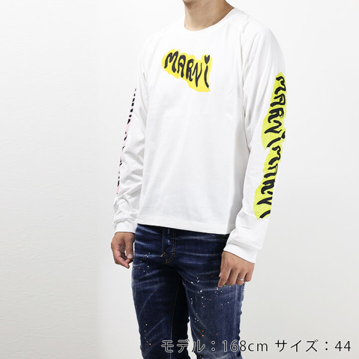 楽天市場】MARNI マルニ Logo Long Sleeve T-Shirts ロンT ロング 