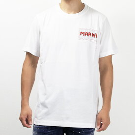 MARNI マルニ Logo T-Shirts Tシャツ コットン ロゴT 半袖 クルーネック メンズ HUMU0198X0 UTC017
