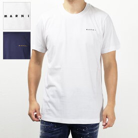 MARNI マルニ Logo T-Shirts Tシャツ コットン ロゴT 半袖 クルーネック メンズ HUMU0198X1 UTCZ57
