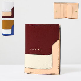 MARNI マルニ TRUNK Bi-Fold Wallet 二つ折り財布 折りたたみ財布 コンパクト 小銭入れあり マルチカラー レザー レディース PFMOQ14U13LV520