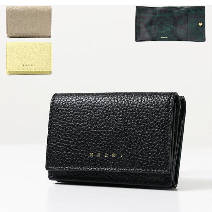 楽天市場】MARNI マルニ Tri-Fold Wallet 三つ折り財布 ミニ財布 財布 