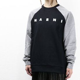 MARNI マルニ Logo Sweatshirts スウェット トレーナー 長袖 クルーネック ロゴ キッズ レディース 大人も可 M00818 M00NI