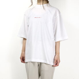 MARNI マルニ Oversized Cotton T-Shirts Tシャツ クルーネック オーガニックコットン 半袖 レディース THJE0263P1 USCS87