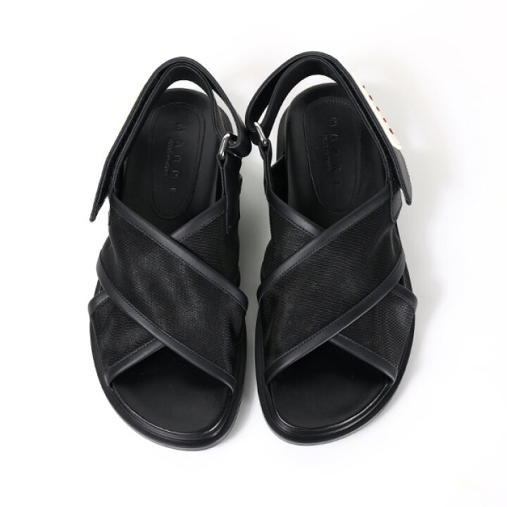 楽天市場】MARNI マルニ Fussbett Shoe サンダル レザー 厚底 靴 ロゴ  