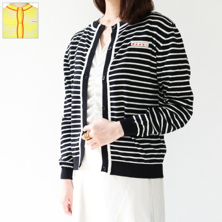 楽天市場】MARNI マルニ Strip Cardigan カーディガン 長袖 クルー  