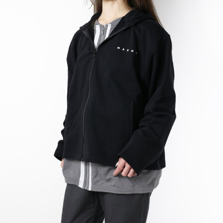 楽天市場】MARNI マルニ Zip Up Hoodie ジップパーカー フーディー  
