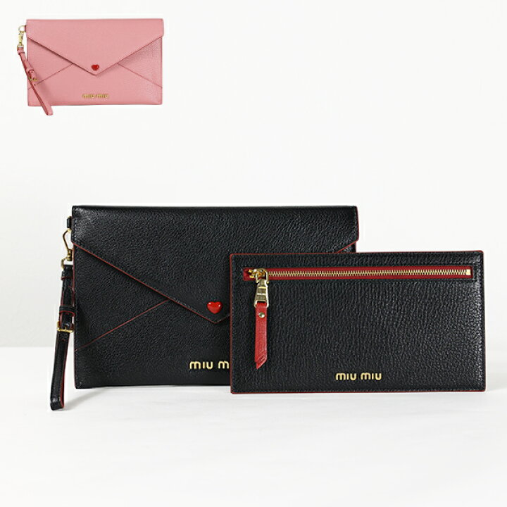 楽天市場】miumiu ミュウミュウ ENVELOPE SMALL POUCH CON INTERNO 