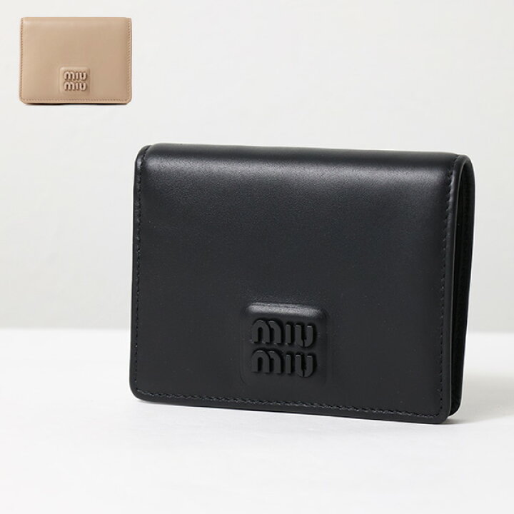 楽天市場】MIUMIU ミュウミュウ Softy Padded Bi-Fold Wallet 二つ折り  