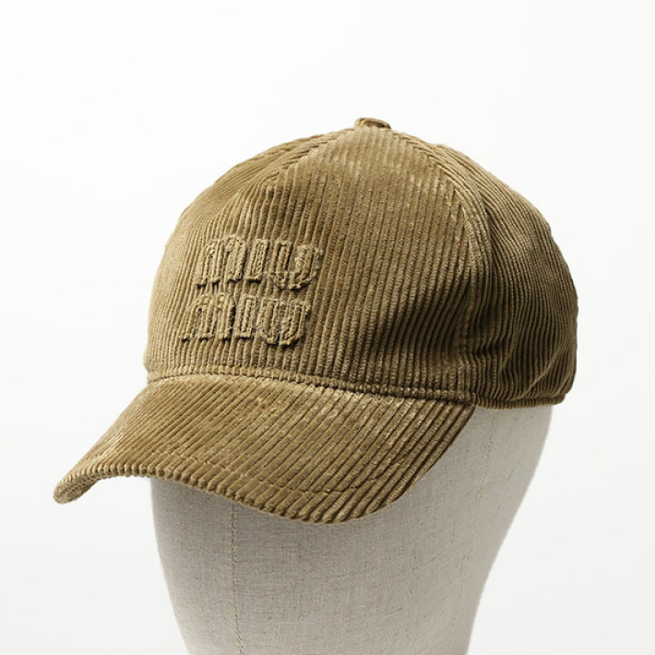 楽天市場】MiuMiu ミュウミュウ Velvet Baseball Cap ベースボール 