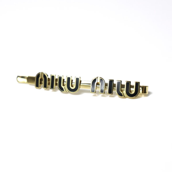 楽天市場】MiuMiu ミュウミュウ Enameled Metal Hair Clip ヘア  