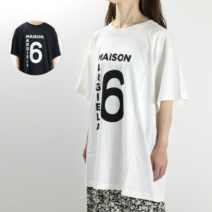 楽天市場】MM6 エムエムシックス 6 Number Logo T-Shirt Tシャツ 半袖 