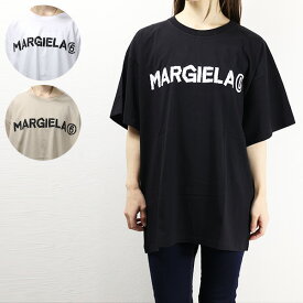 MM6 エムエムシックス Logo T-Shirts Tシャツ オーバーサイズ 半袖 ロゴプリント レディース キッズ 大人もOK M60408 MM009