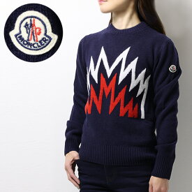 4/30迄！Instagramフォロワーさん限定クーポン発行中！MONCLER ENFANT モンクレール Sweater セーター ニット 長袖 クルーネック ウール ロゴ キッズ 男の子 女の子 大人もOK 9C00003M1242