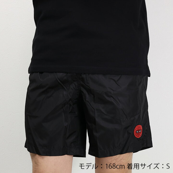 楽天市場】MONCLER モンクレール SPIDERMAN Logo Patch Swim Shorts 
