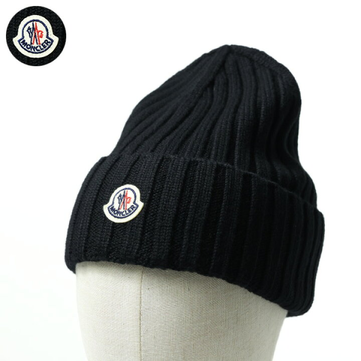 楽天市場】MONCLER モンクレール Knit Cap ニット帽 ビーニー ニット 