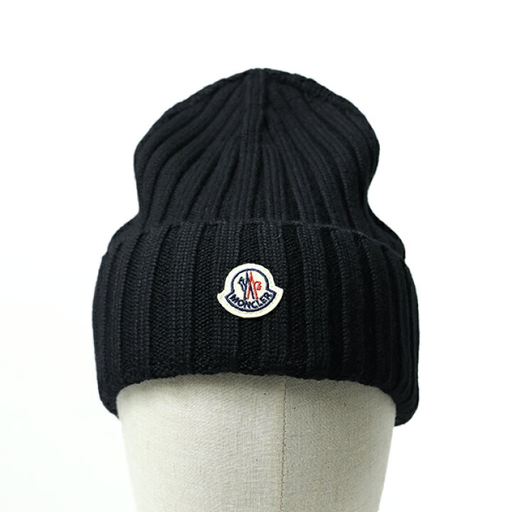 楽天市場】MONCLER モンクレール Knit Cap ニット帽 ビーニー ニット 