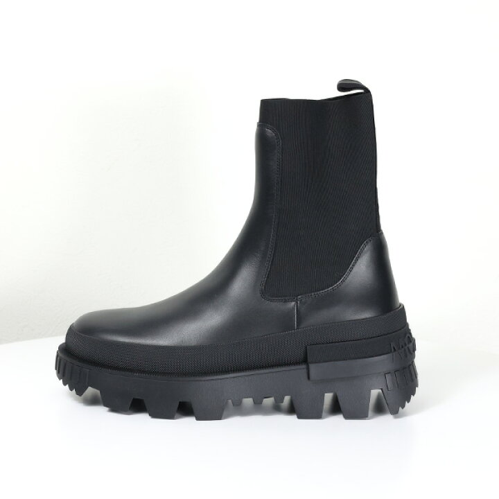 楽天市場】MONCLER モンクレール MONCLER BLACK LEATHER ANKLE BOOTS 