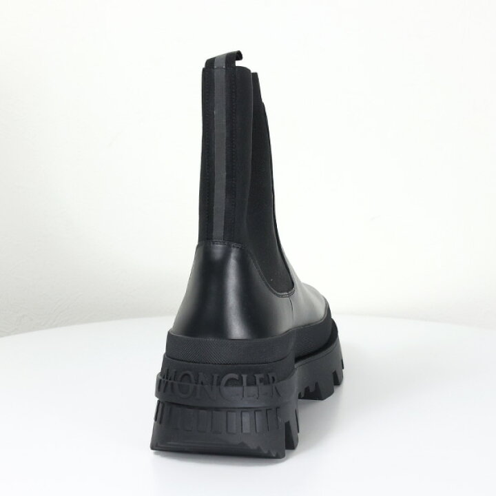 楽天市場】MONCLER モンクレール MONCLER BLACK LEATHER ANKLE BOOTS 
