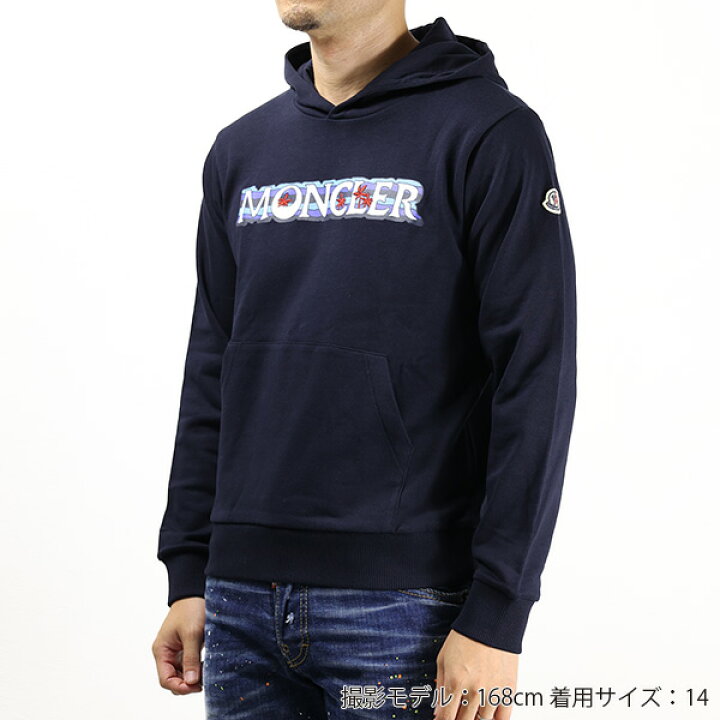 楽天市場】MONCLER モンクレール LOGO HOODIE プルオーバー パーカー  