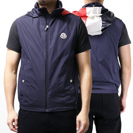 MONCLER モンクレール ZENE Vest ベスト フード収納 トリコロール ジップアップ アウター ロゴパッチ キッズ 男の子 大人もOK メンズ 1A00092 54A91 LaG Onlinestore