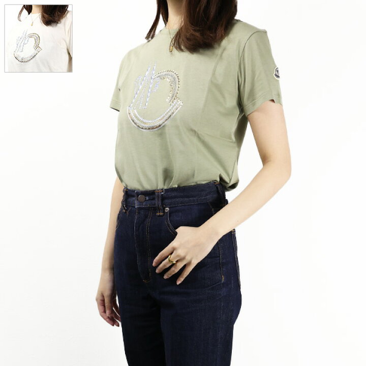 楽天市場】MONCLER モンクレール Crystal T-Shirts Tシャツ 半袖 ロゴT 
