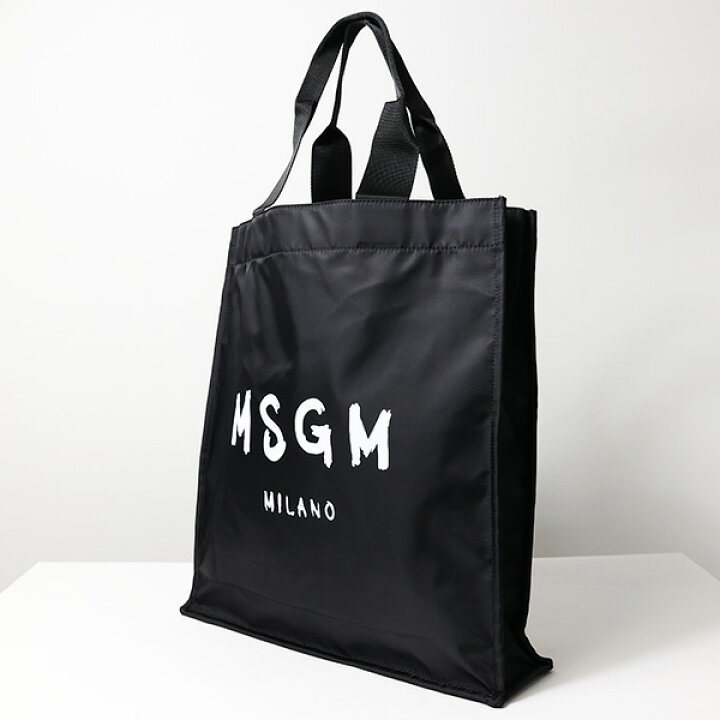 楽天市場】MSGM エムエスジーエム Nylon Logo Tote Bag ロゴ トート  