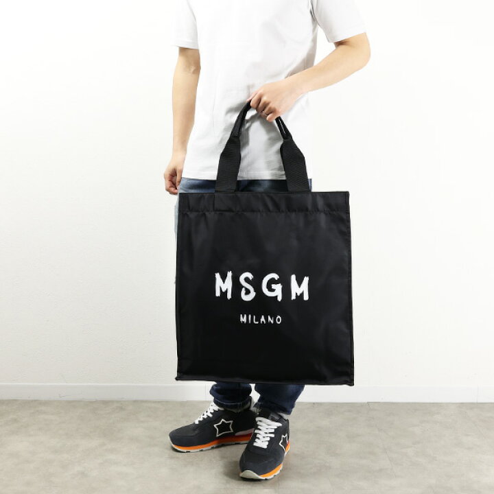 楽天市場】MSGM エムエスジーエム Nylon Logo Tote Bag ロゴ トート  