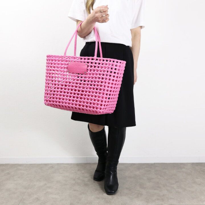 新品タグ付 MSGM エムエスジーエム かごバッグ トートバッグ A4収納可