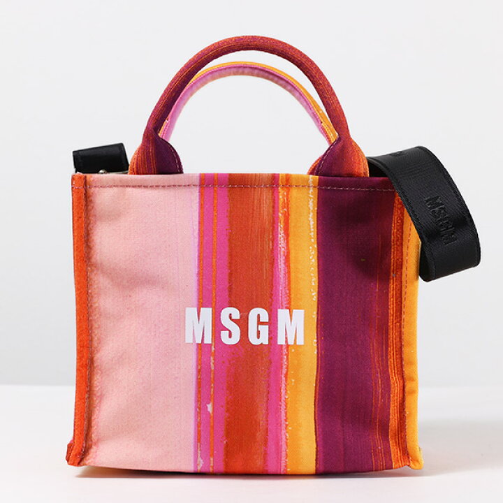 楽天市場】MSGM エムエスジーエム Stripe Tote Small Bag ミニ トート 