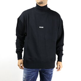 MSGM エムエスジーエム Mini Logo Hi-necked Sweatshirts スウェット トレーナー タートルネック ハイネック ロゴ コットン メンズ 2000MM508200000