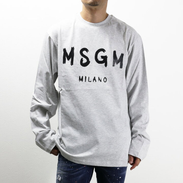 楽天市場】MSGM エムエスジーエム LOGO LONG SLEEVE T-SHIRT Tシャツ 