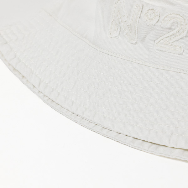 N 21 ヌメロヴェントゥーノ Logo Applique Cotton Bucket Hat バケットハット バケハ 帽子 ロゴアップリケ コットン  キッズ 男の子 女の子 レディース 大人もOK N21671 N0279 | LaG OnlineStore　楽天市場店