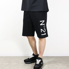N 21 ヌメロヴェントゥーノ Logo Print Shorts ハーフパンツ スウェットパンツ ロゴプリント コットン キッズ 男の子 メンズ 大人もOK N21614 N0154