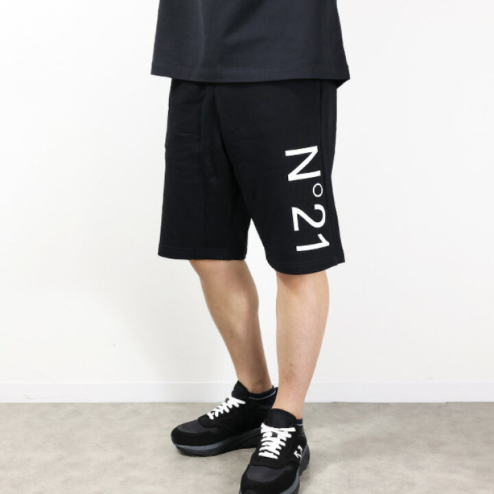 楽天市場】N 21 ヌメロヴェントゥーノ Logo Print Shorts ハーフパンツ  