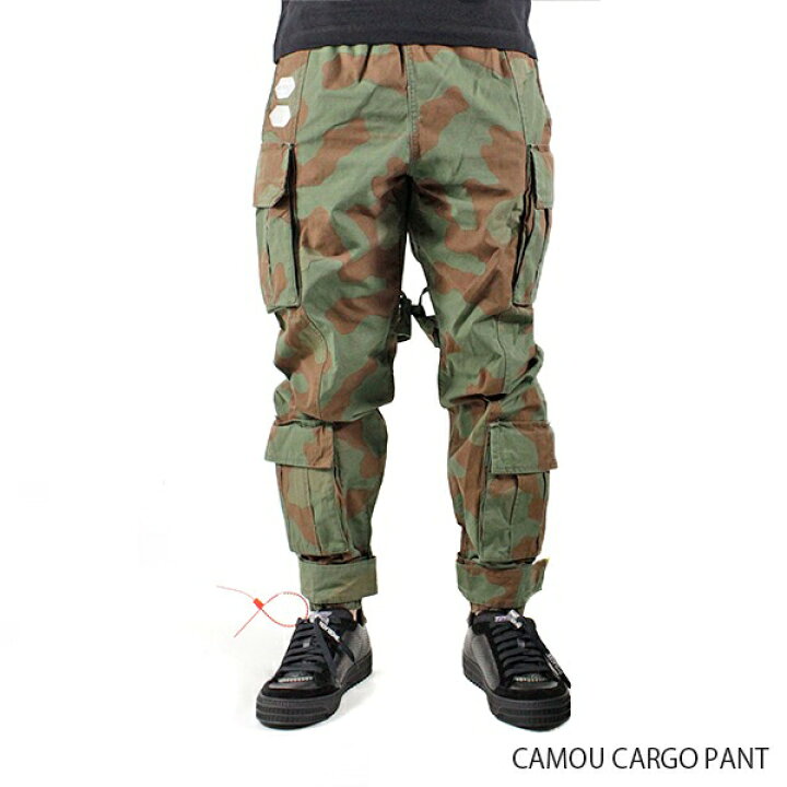 楽天市場】Off White オフホワイト CAMOU CARGO PANT カモ カーゴ 
