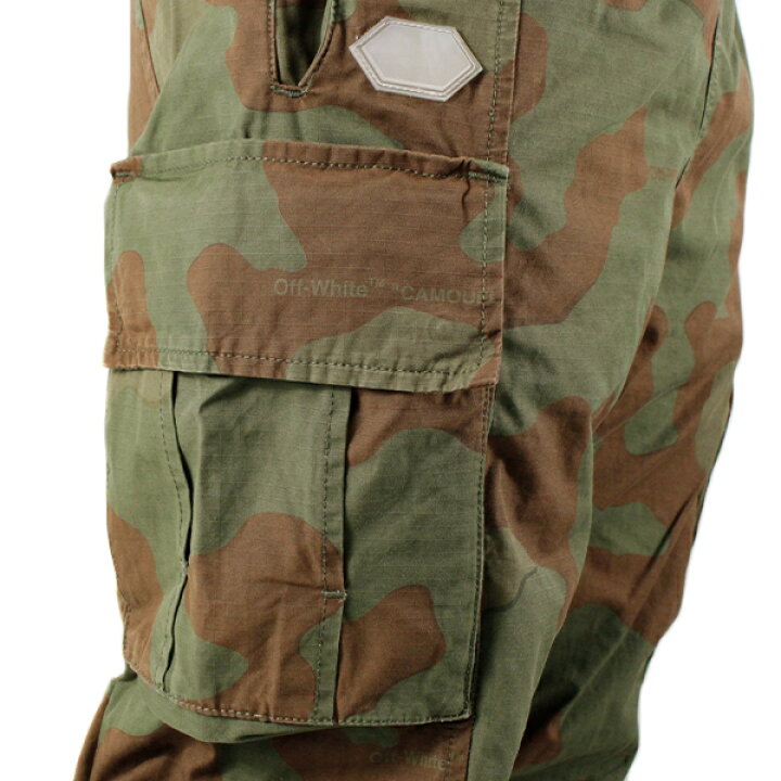 楽天市場】Off White オフホワイト CAMOU CARGO PANT カモ カーゴ 