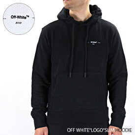 Off White オフホワイト OFF WHITE"LOGO"SLIM HOODIE メンズ フーディ 長袖 スウェットパーカー〔OMBB034E19D25019〕