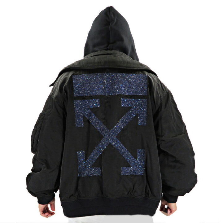 楽天市場 Off White オフホワイト Arrow Garment Dyed Bomber メンズ ブルゾン アウター ジャケット Omeh006e19e Lag Onlinestore 楽天市場店