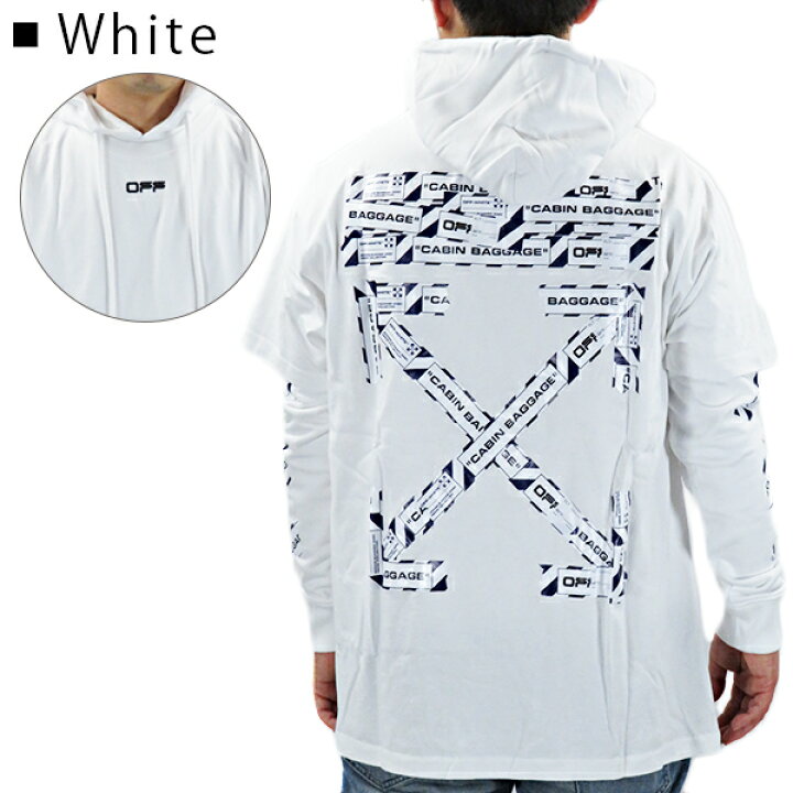 楽天市場】Off White オフホワイト AIRPORT TAPE DOUBLE TEE HOODI 