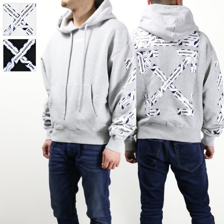楽天市場】Off White オフホワイト AIRPORT TAPE OVER HOODIE  