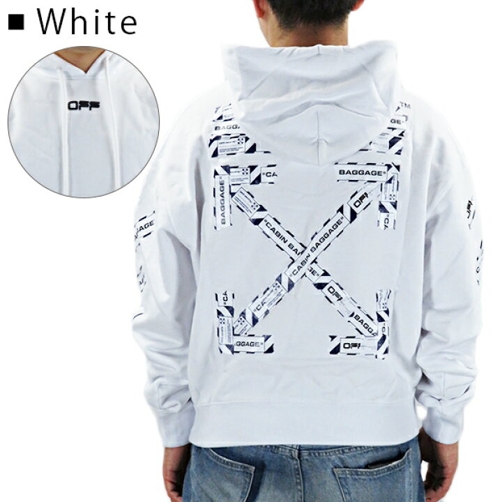 楽天市場】Off White オフホワイト AIRPORT TAPE OVER HOODIE  