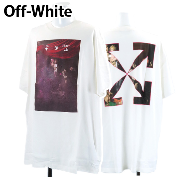 OFF WHITE オフホワイト Black Tシャツ メンズ 秋冬2023 OMAA027F23JER006 1084  ia